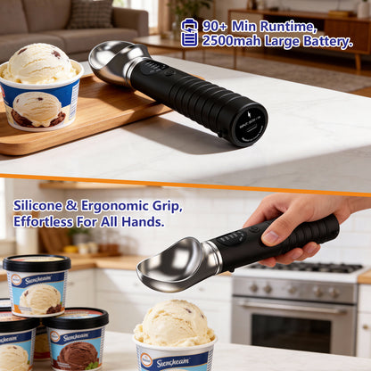 Self-Heating Ice Cream Scoop with LED