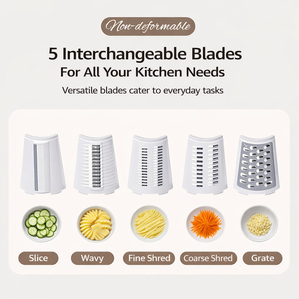 Manual Kitchen Grater & Shredder