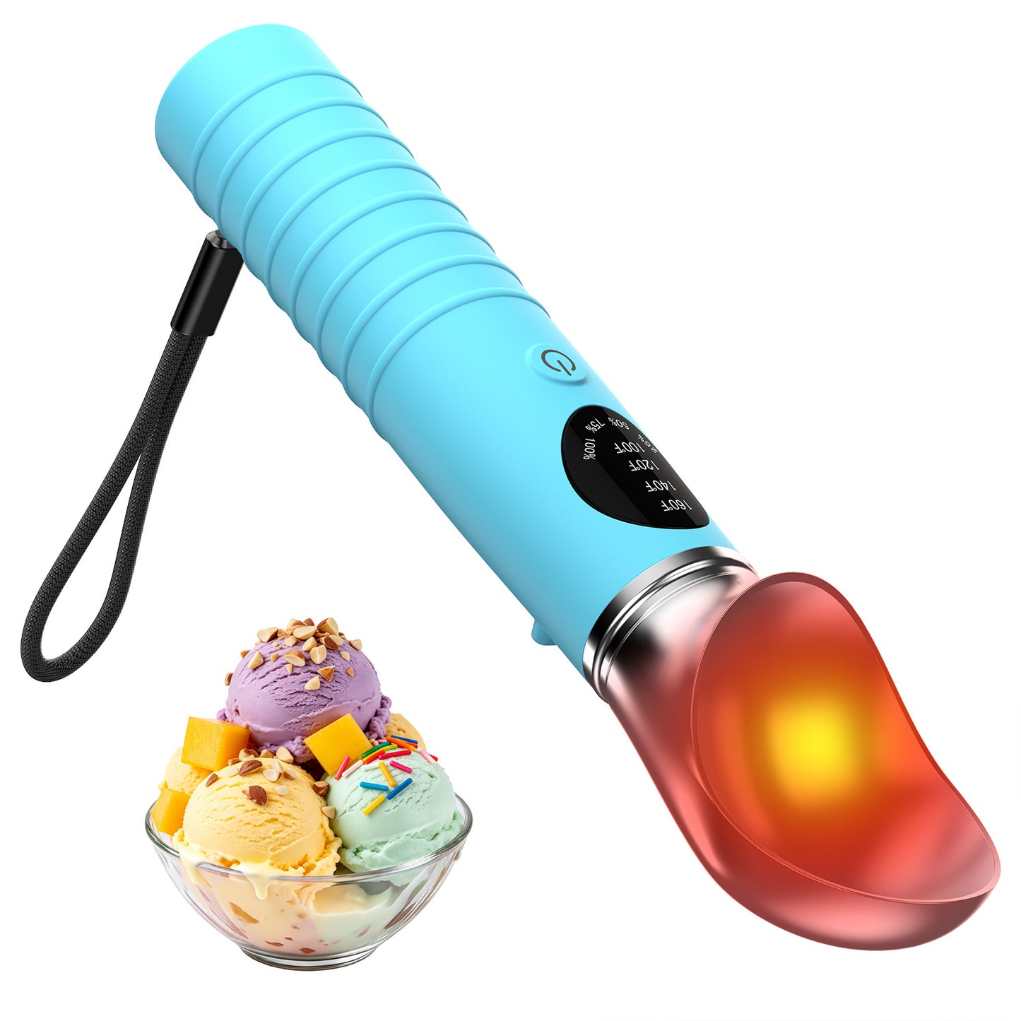 Self-Heating Ice Cream Scoop with LED